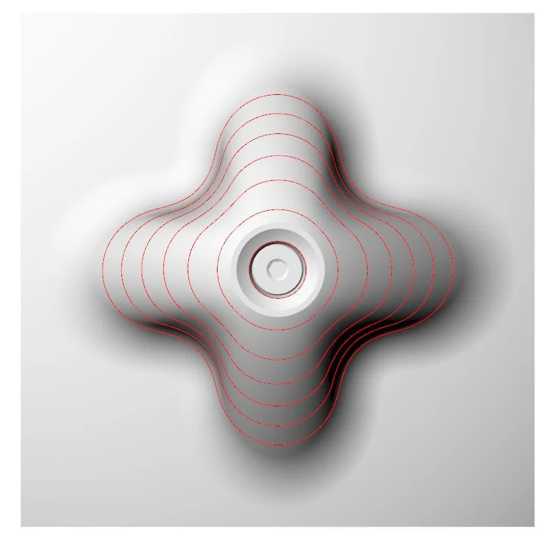 格线投影检查曲面